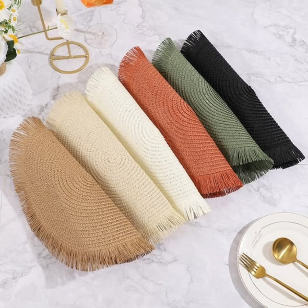 Round Elegant Braided table mats