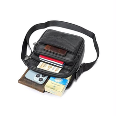 Unisex Leather Crossbody Bag
