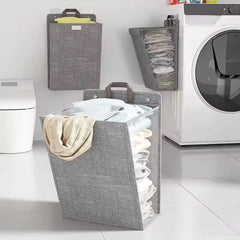 Wall Mounted Foldable Adhesive Laundry Basket