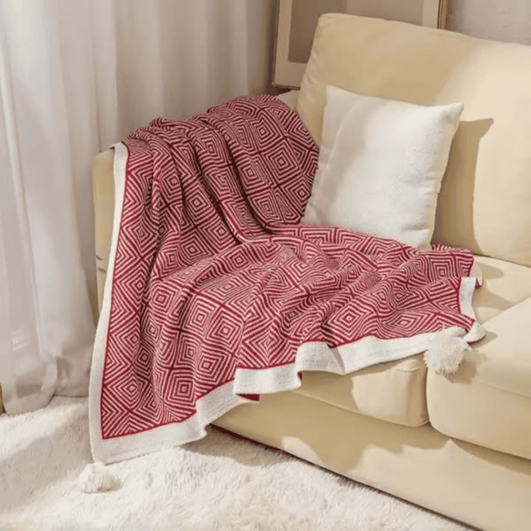 Bohemian Knitted Throw Blankets