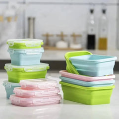 4PCS Collapsible Silicone Food Containers