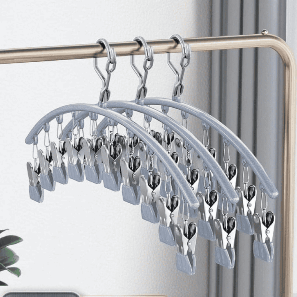10pcs Stainless Steel Clothes Drying Hanger