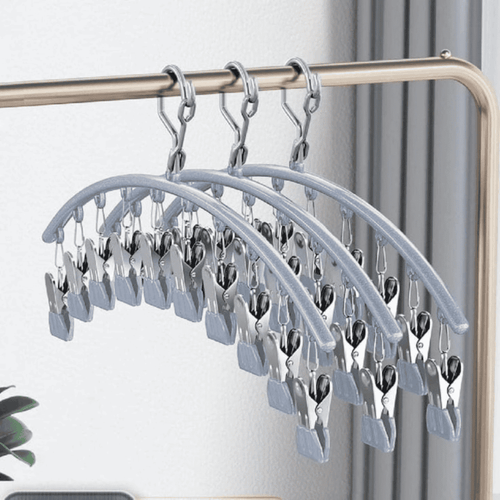10pcs Stainless Steel Clothes Drying Hanger