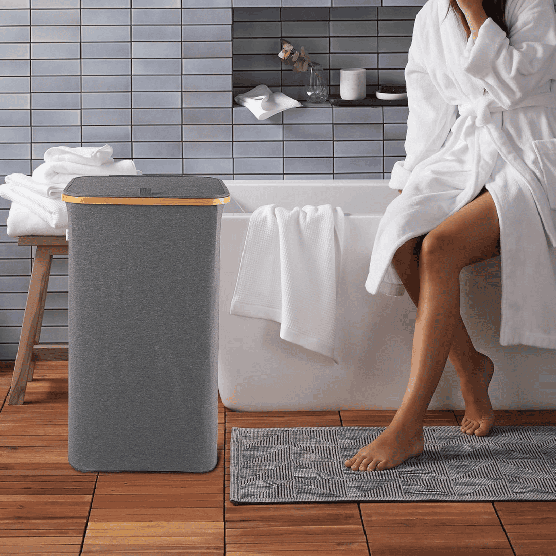 Foldable Laundry Basket with Lid