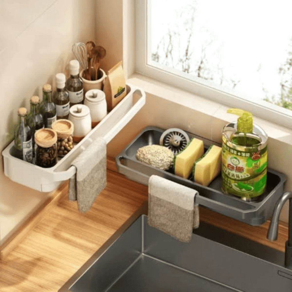 Wall-Mounted Sink Caddy Organizer