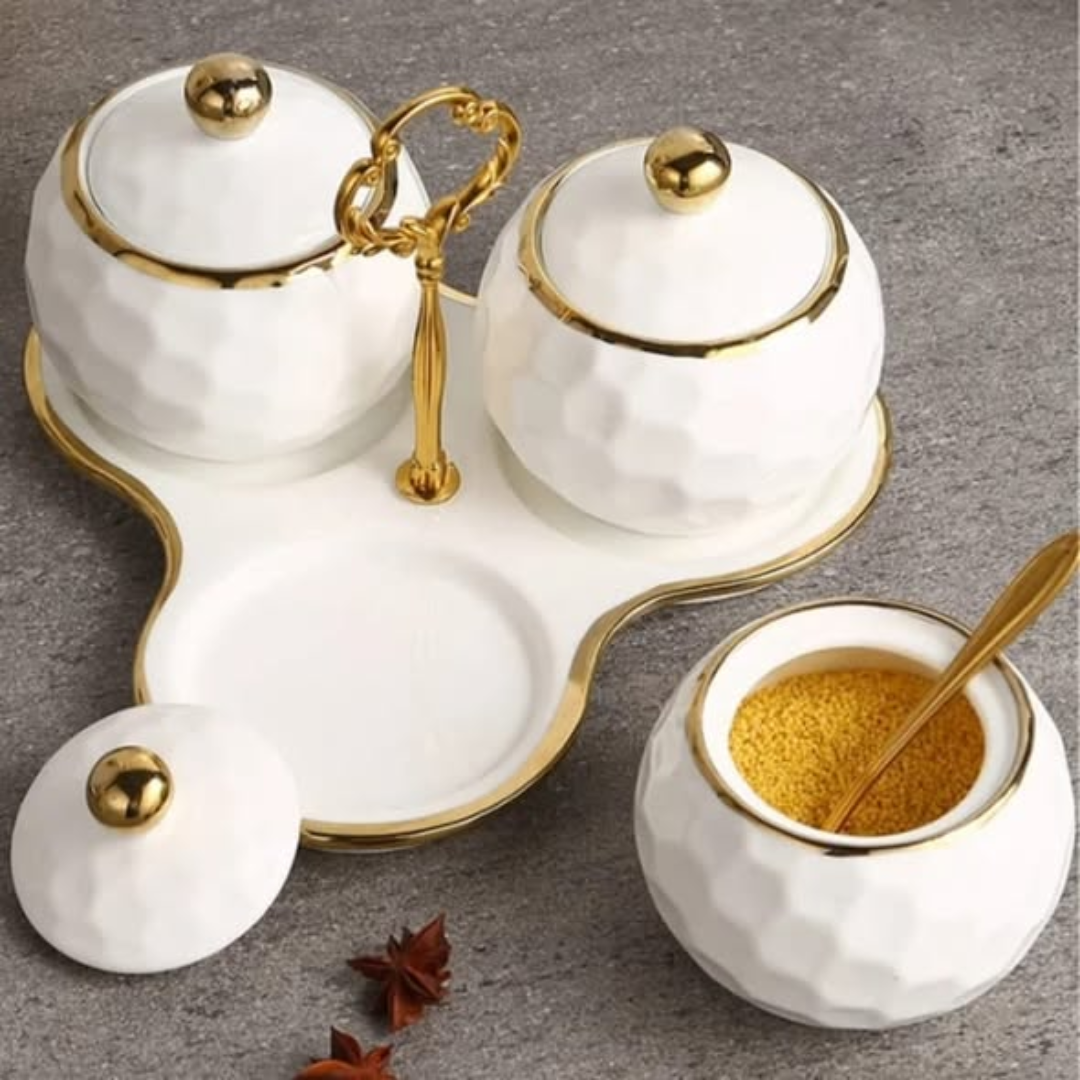 Nordic Ceramic Household Kitchen Seasoning Jars