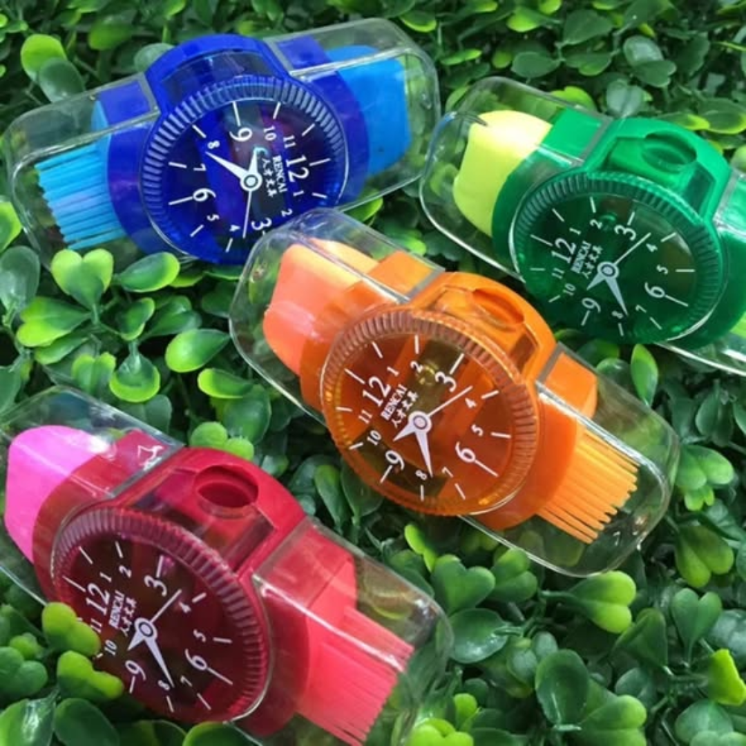 3 in 1 creative watch shape pencil sharpener