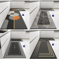 2PCS Diatomite Rubber Kitchen Mats