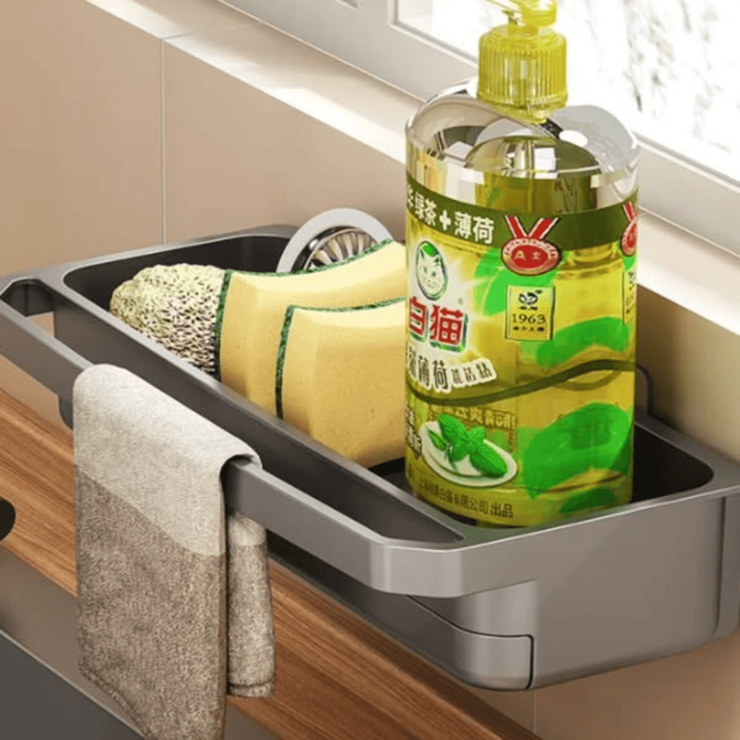 Wall-Mounted Sink Caddy Organizer