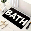 Black Absorbent Diatom Bathroom Mat