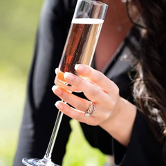 Elegant Crystal Champagne Glass Flutes