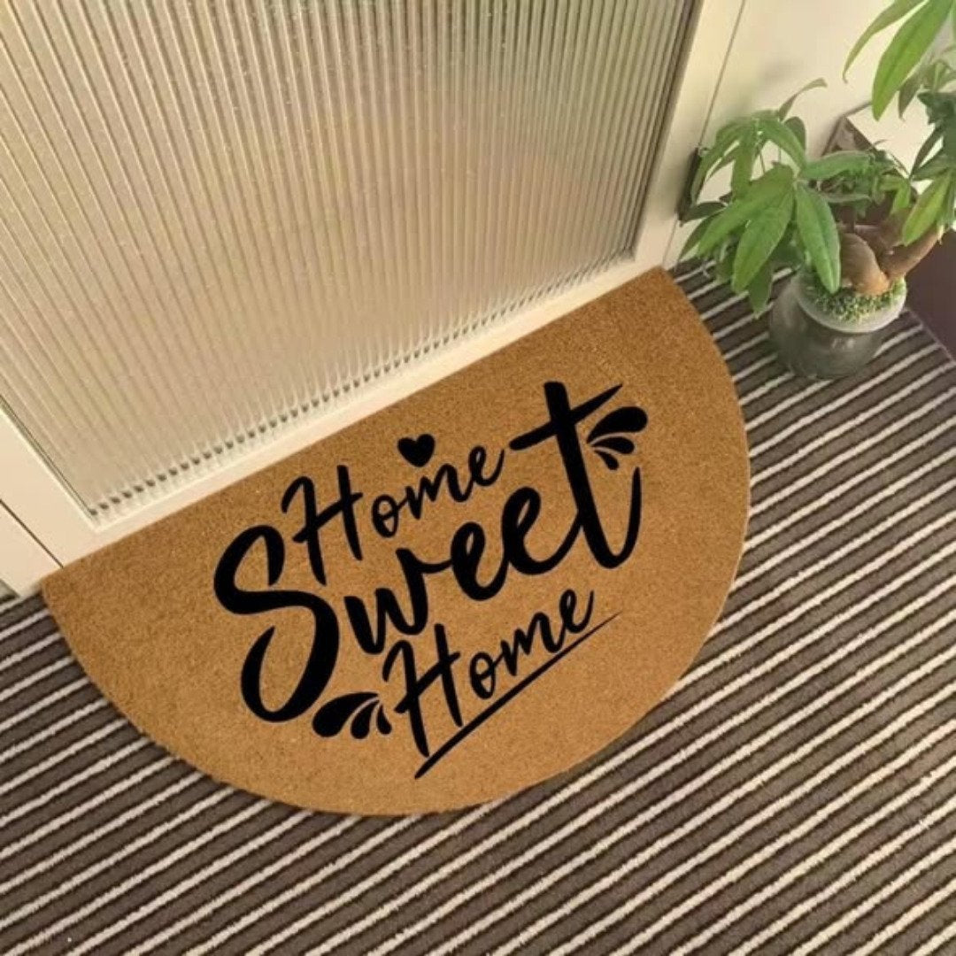 Semi circle Novelty entry door mat