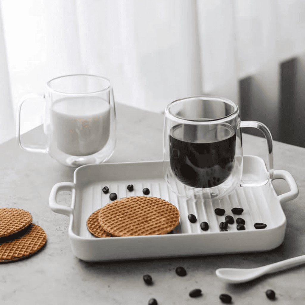 Double Glass Tea Cup