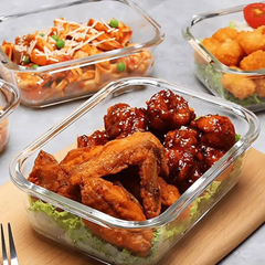 Glasswork storage containers