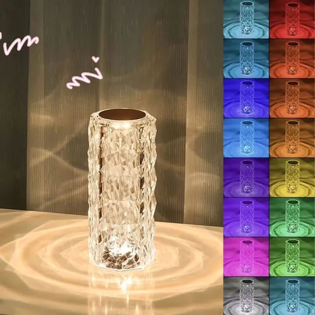 3D Touch Rose Lamp