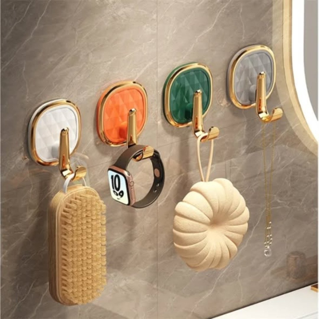 2pcs Luxury punch free multifunctional wall hooks