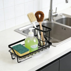 Kitchen Sink Drain Rack Stainless Steel Faucet Holder
