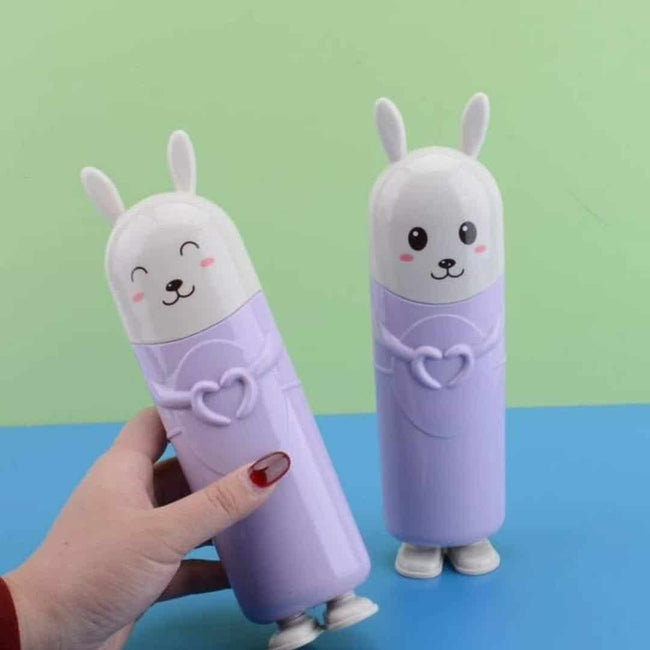 Cartoon Rabbit Travel Toothbrush Holder