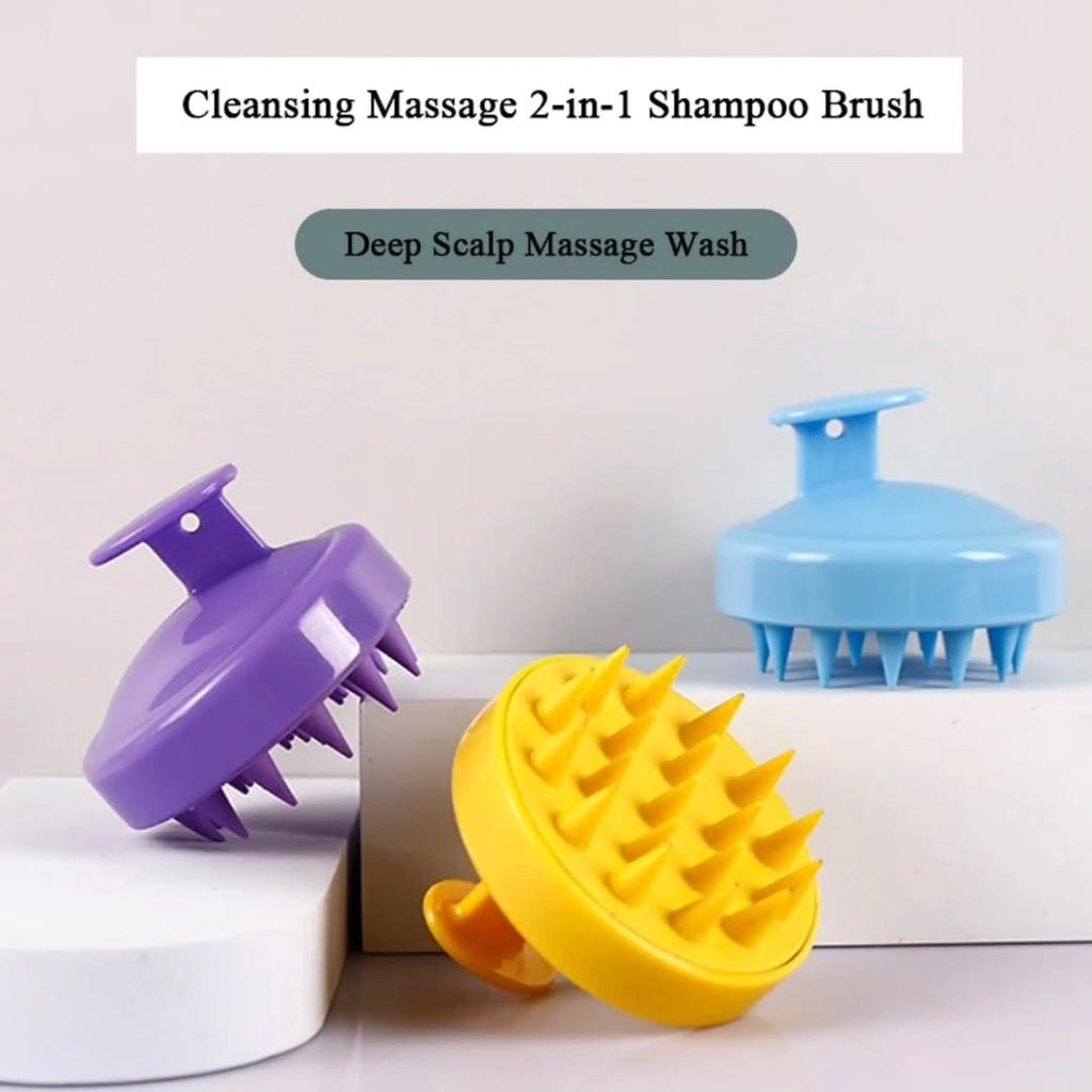 Portable Mini Silicone Handheld Shampoo Brush