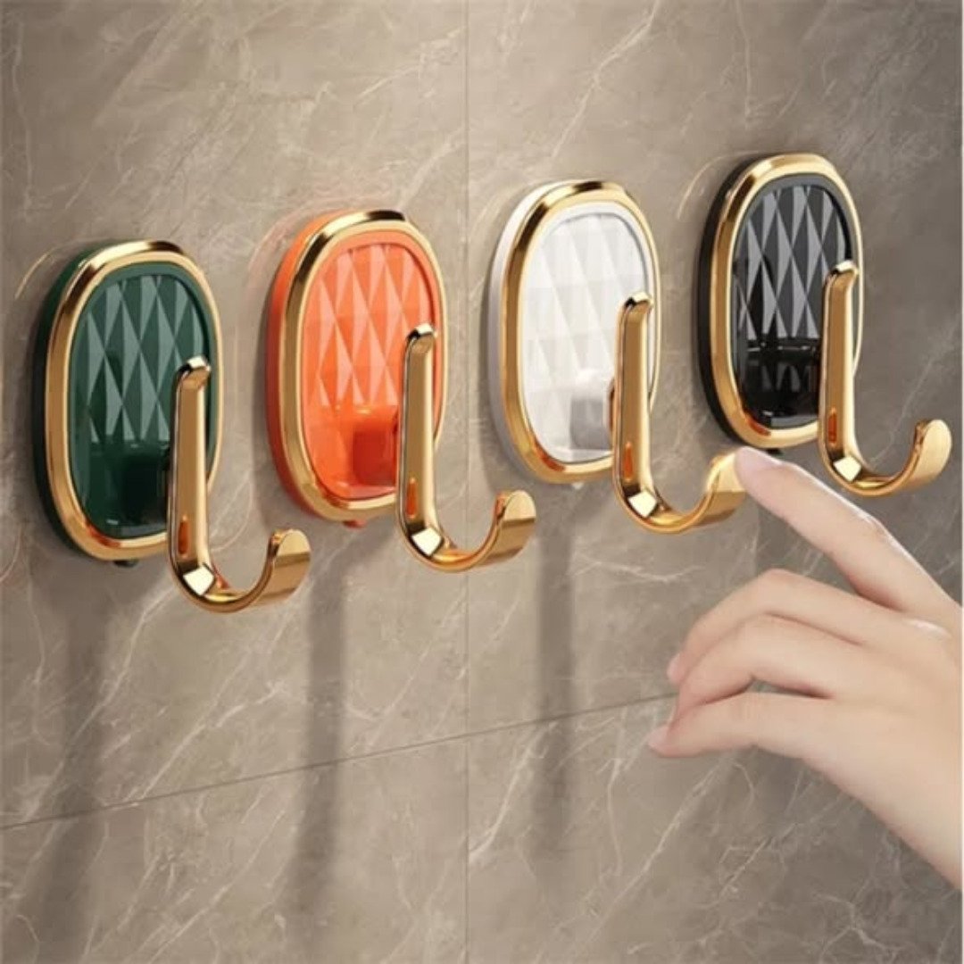 2pcs Luxury punch free multifunctional wall hooks