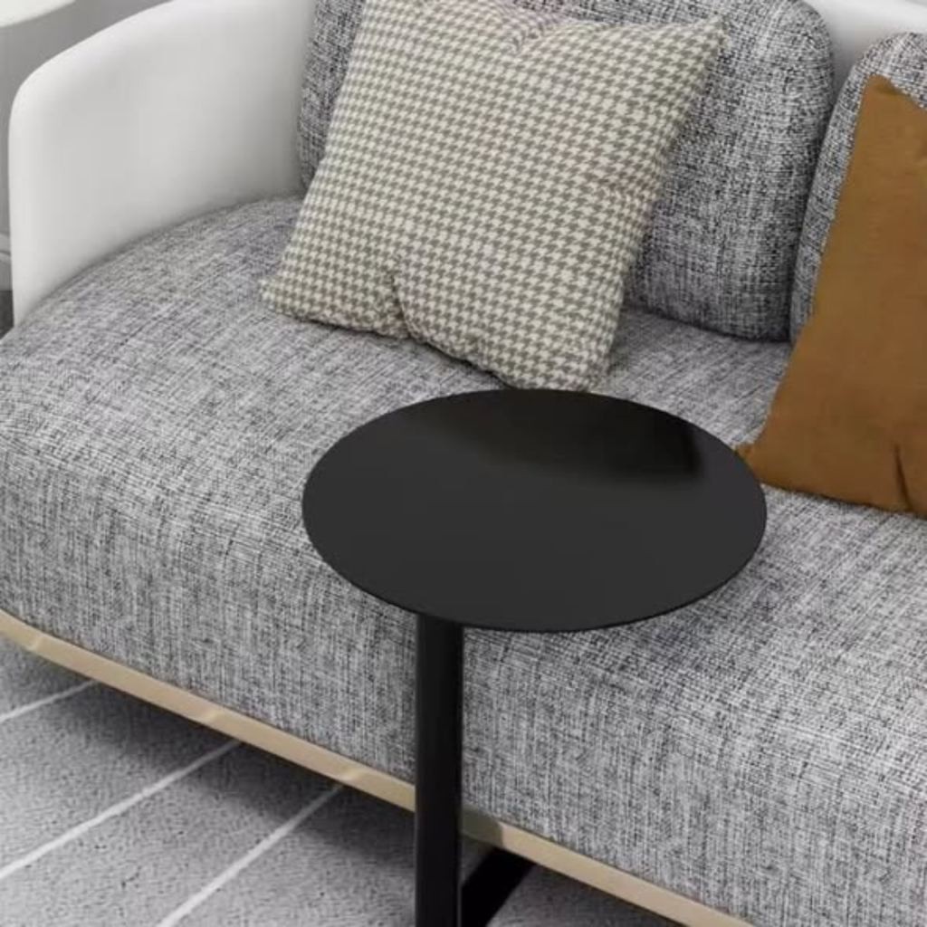 Modern Iron Frame Accent Side Table