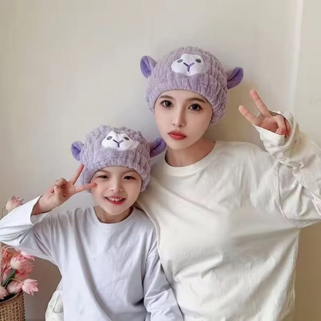 Sheep Microfiber Dry Hair Towel