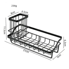 Kitchen Sink Drain Rack Stainless Steel Faucet Holder