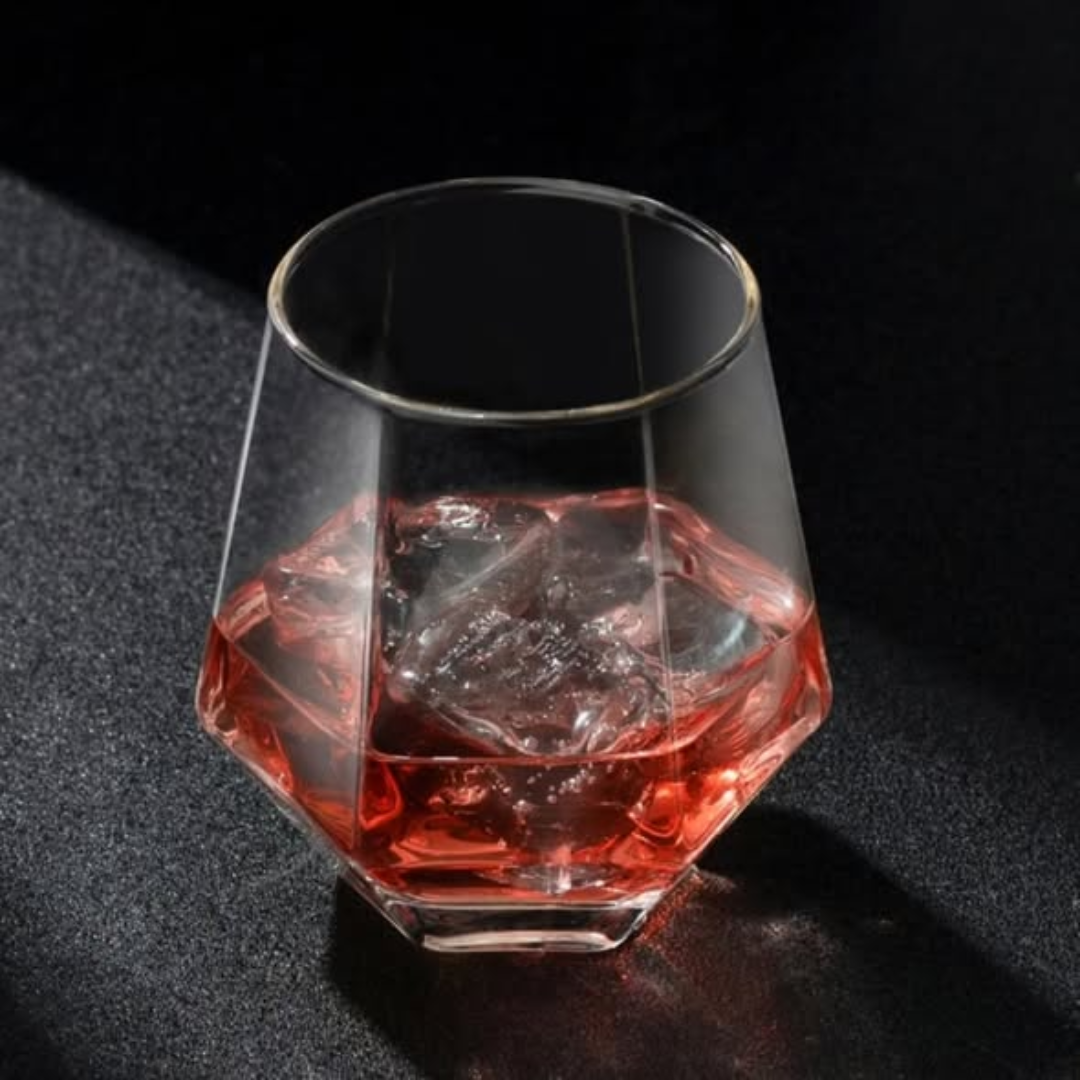 6pcs Hexagonal Glass