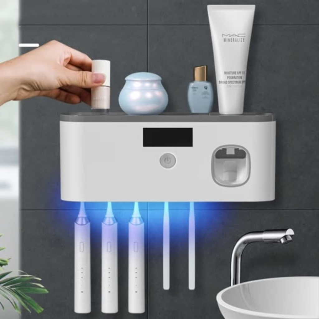Electri toothbrush sterilizerilizar dispenser