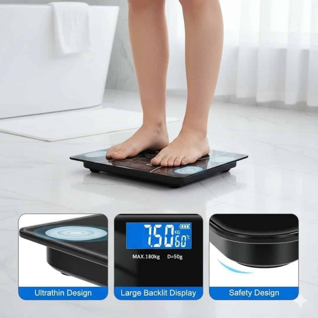 Bluetooth Smart BMI Weighing Scale