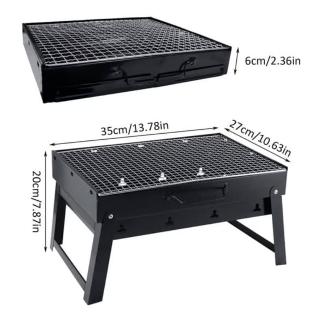Foldable Portable Barbecue Charcoal Grill