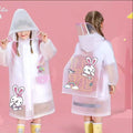 Children Raincoat with Wide Brim Hat