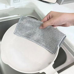 Multi-purpose magic wire dish cleaning cloth