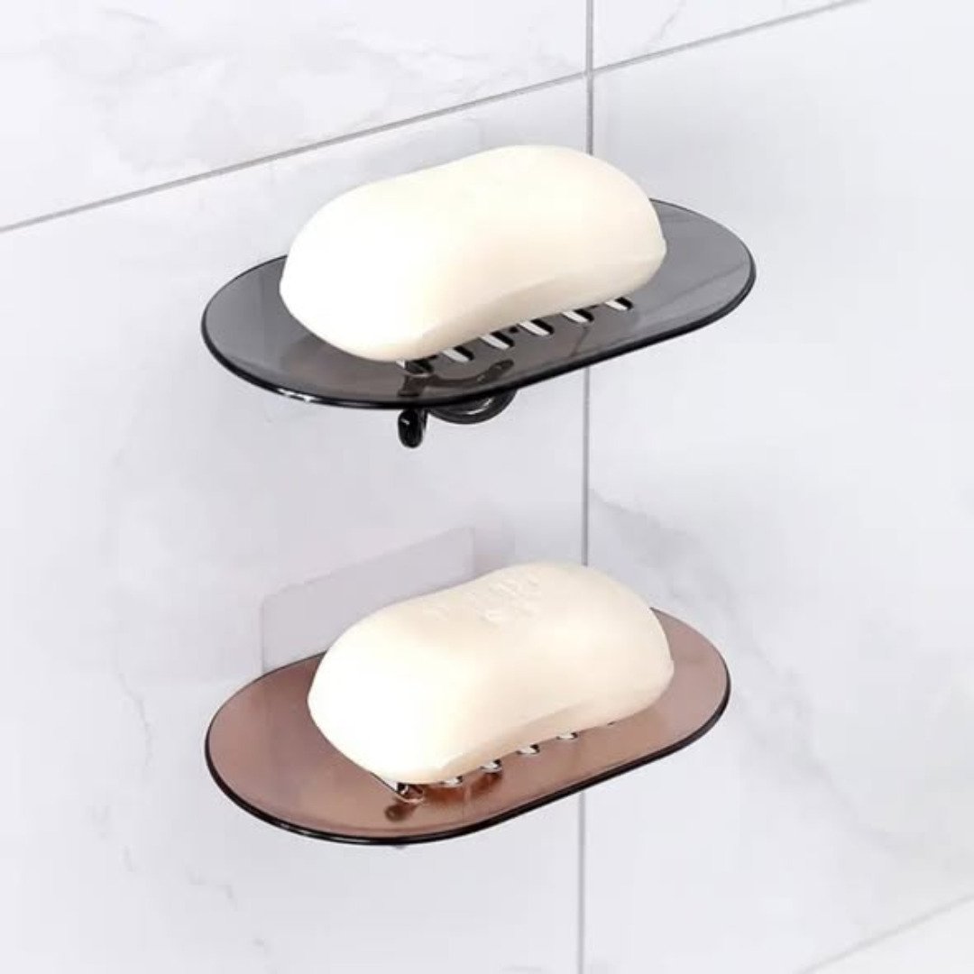Acrylic Wall Soap Holder With Hooks