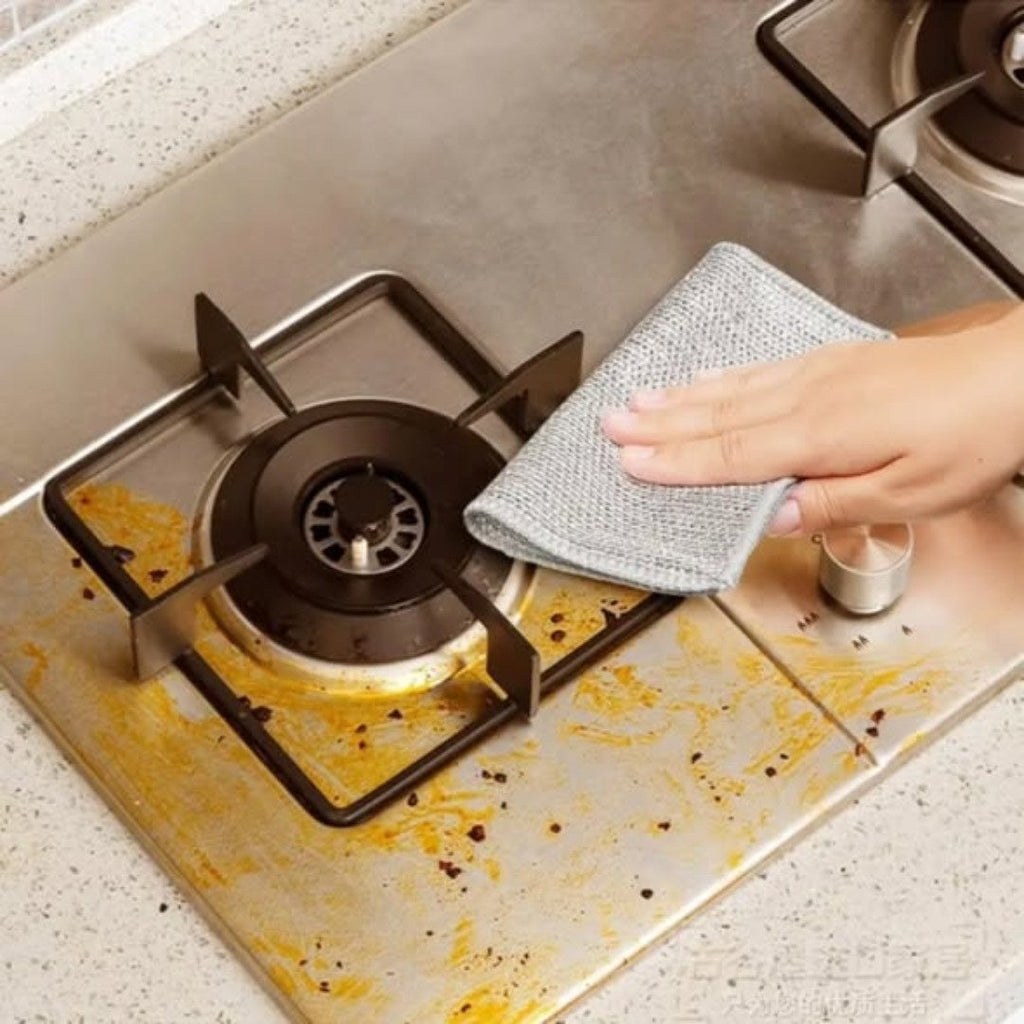 Multi-purpose magic wire dish cleaning cloth