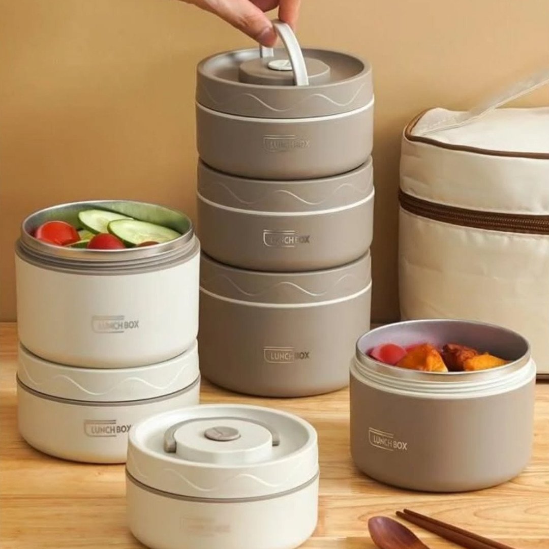 6 in 1 Insulated Lunch Set Combo
