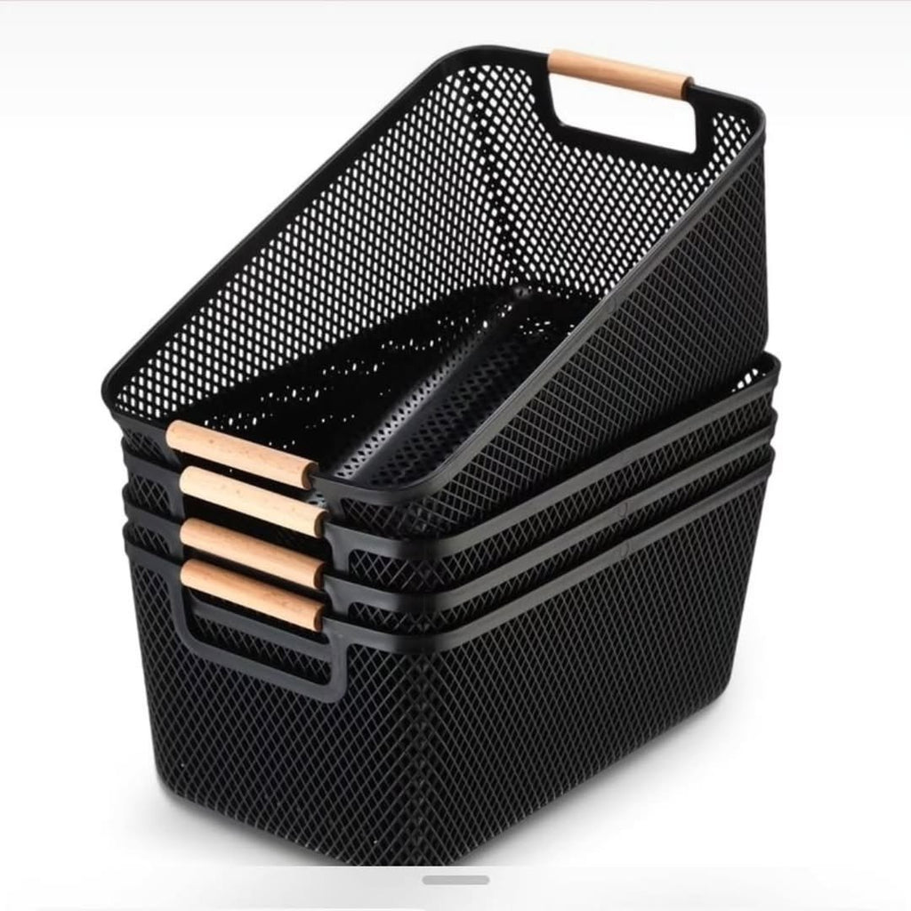 Large Modern Hard Plastic Storage Basket