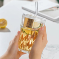 Bear glass cup