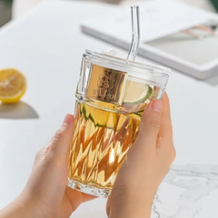 Bear glass cup