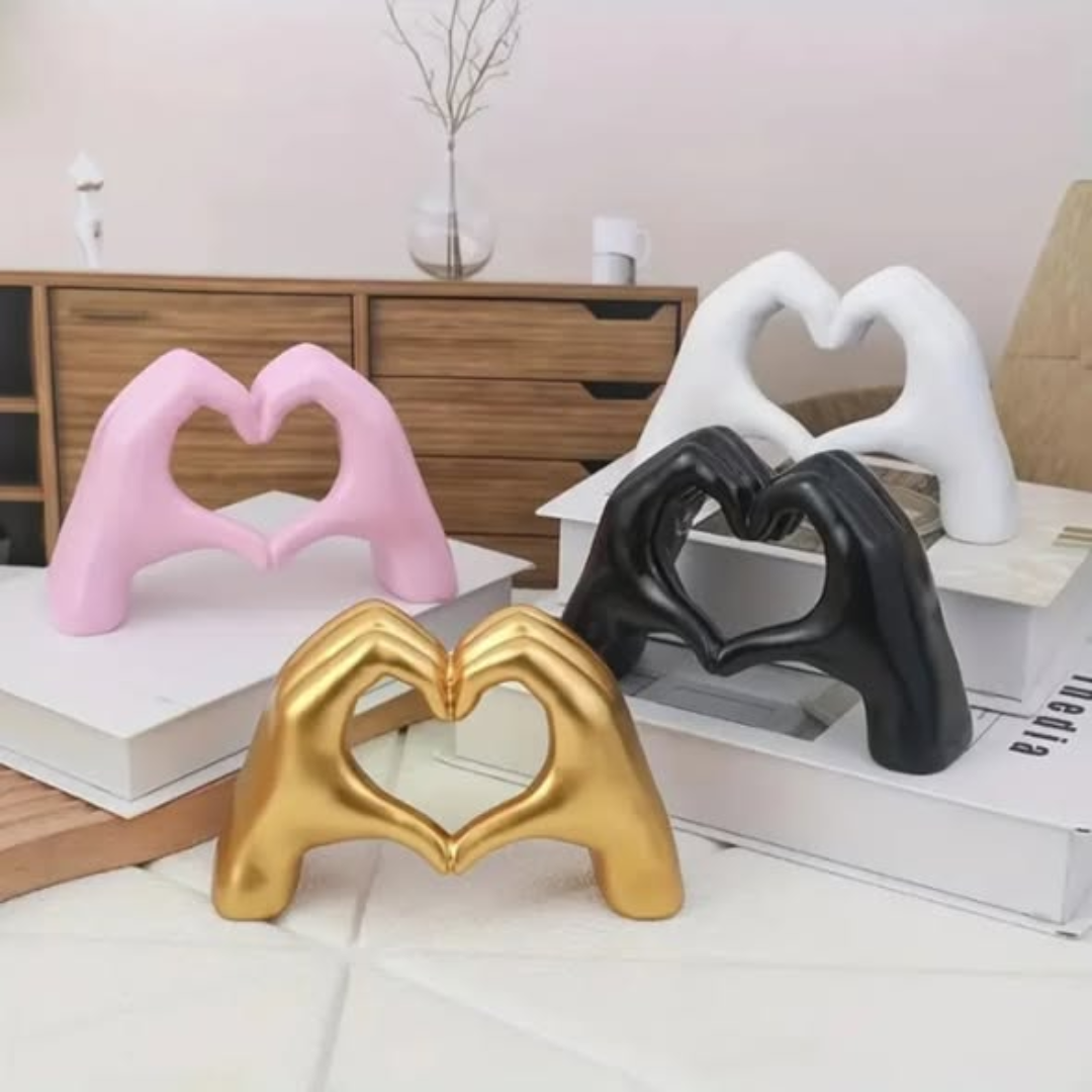 Love hand decor statue