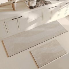 2 Pcs Non Slip Absorbent Diatomite Kitchen Mat