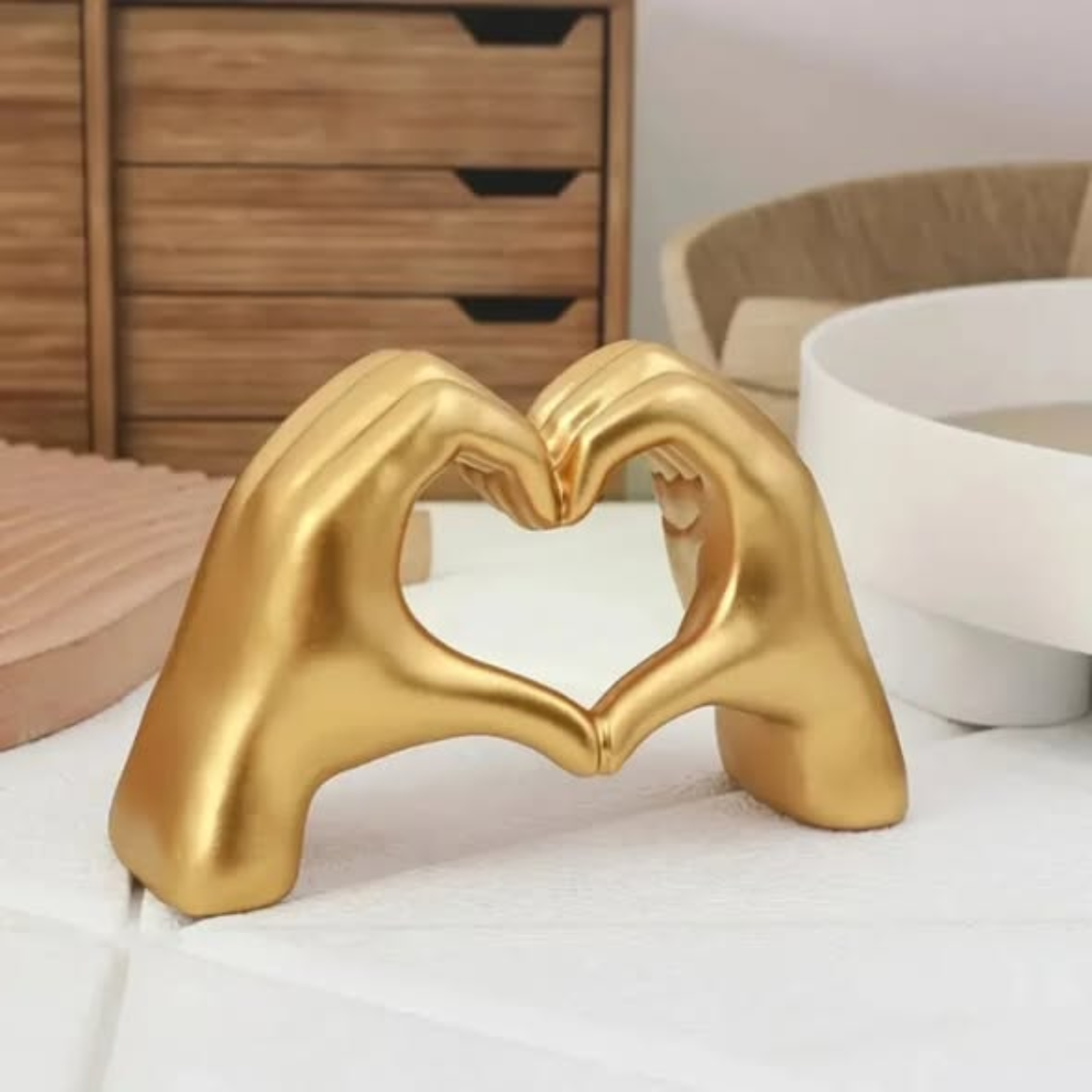 Love hand decor statue
