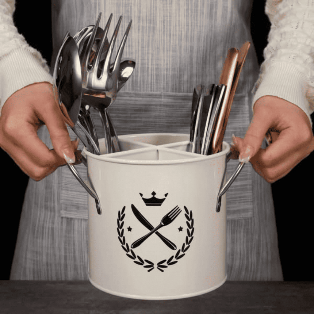 Alloy Cutlery Holders with Partitions