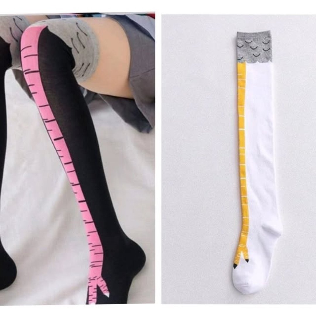 Halloween Funny Chicken Foot Socks