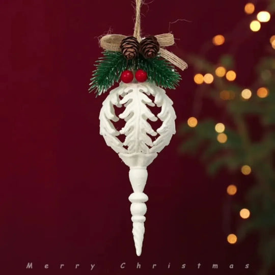 2Pcs Christmas White Conch Pendant