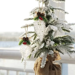 2Pcs Christmas White Conch Pendant