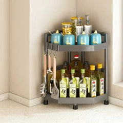 2Tier Kitchen Corner Storage Rack