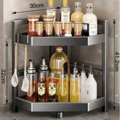 2Tier Kitchen Corner Storage Rack