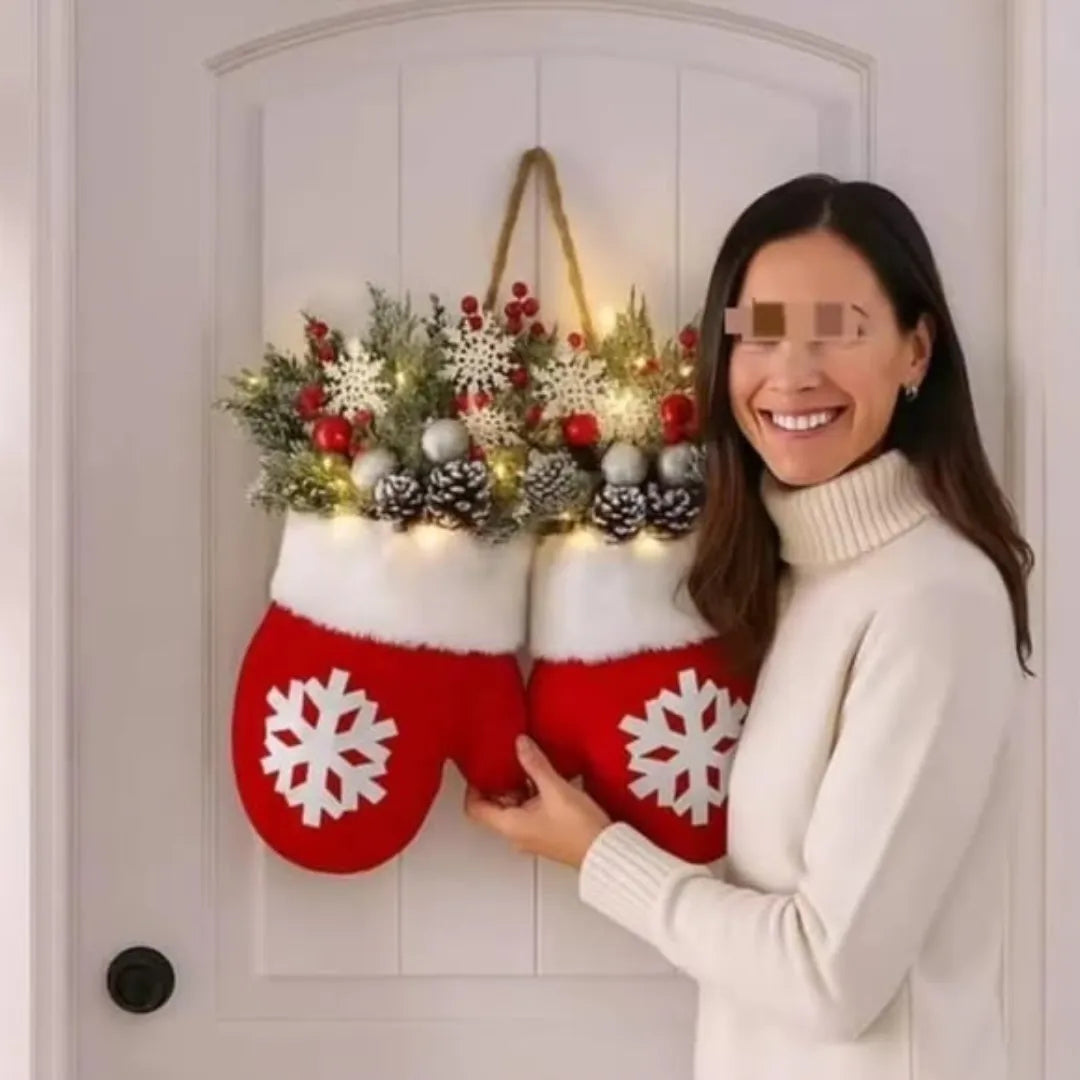 2 in 1 Christmas Garland Glove Shaped