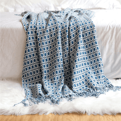 Printed Knitted Throw Blanket
